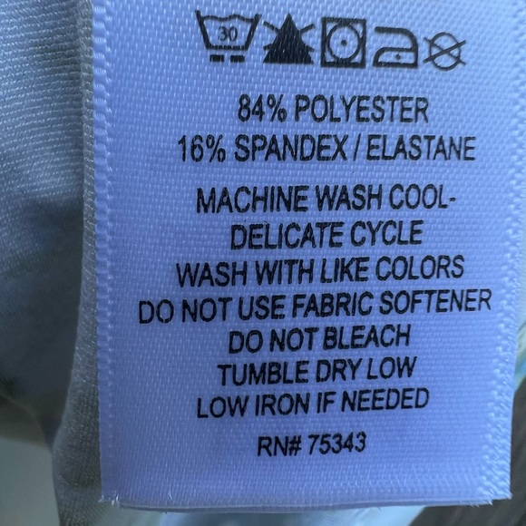 NWT LAURA ASHLEY Blue Floral Golf Tennis Polo Shirt size SMALL - Picture 4 of 10